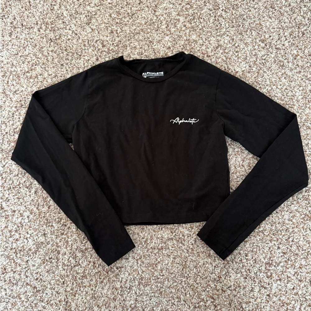 Alphalete Black Crop Long sleeve